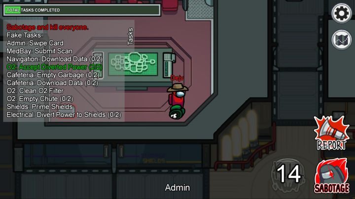 Gdy zauważysz ciało, lepiej od razu wcisnąć przycisk report i zwołać innych graczy na naradę - Among Us: Porady na start - Among Us - poradnik do gry