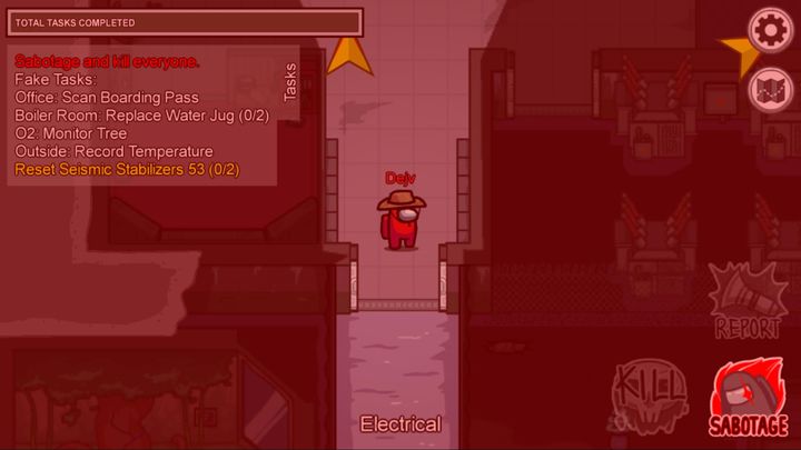 Gdy pojawi się czerwony alarm oraz komunikat w lewym górnym rogu na czerwono, oznacza to, że trzeba jak najszybciej trzeba zapobiec awarii - Among Us: Porady na start - Among Us - poradnik do gry