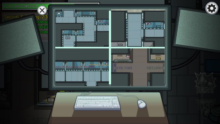 W Among Us są pokoje, które pozwalają obserwować pewne lokacje, gdzie znajdują się kamery - Among Us: Porady na start - Among Us - poradnik do gry