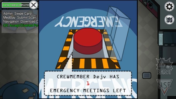 W każdej z map znajduje się pomieszczenie główne, w którym zobaczysz czerwony przycisk - Among Us: Porady na start - Among Us - poradnik do gry