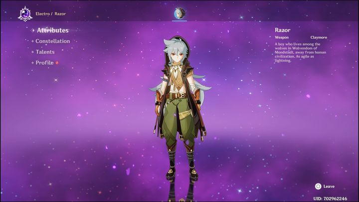 Razor to czterogwiazdkowa postać Electro, która walczy za pomocą Claymore - Genshin Impact: Razor - najlepsze buildy (Electro) - Genshin Impact - poradnik do gry
