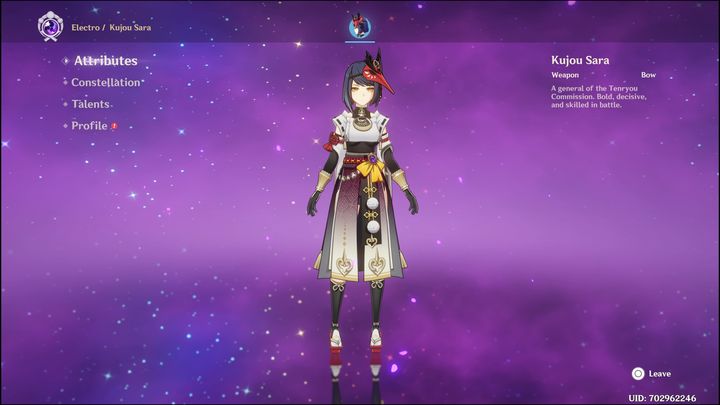 Sara to postać czterogwiazdkowa, która walczy za pomocą łuku - Genshin Impact: Sara - najlepsze buildy (Electro) - Genshin Impact - poradnik do gry