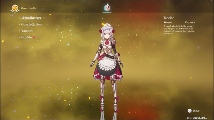 Noelle to czterogwiazdkowa postać z elementem Geo, która walczy za pomocą Claymore - Genshin Impact: Noelle - najlepsze buildy (Geo) - Genshin Impact - poradnik do gry