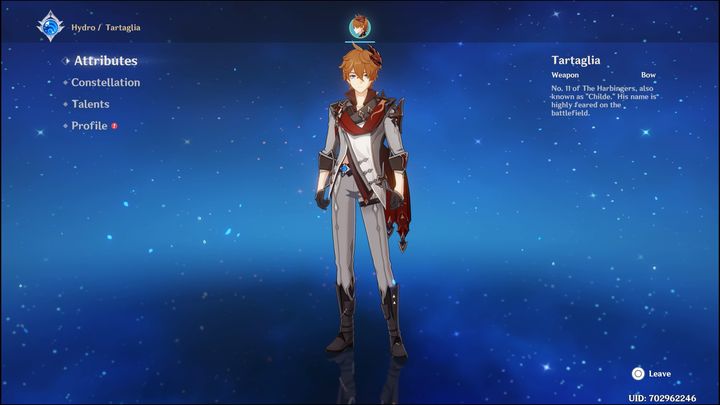 Childe to pięciogwiazdkowa postać z elementem Hydro, walcząca za pomocą łuku - Genshin Impact: Childe - najlepsze buildy (Hydro) - Genshin Impact - poradnik do gry