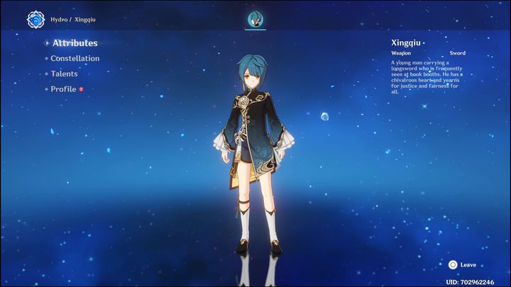 Xingqiu to czterogwiazdkowa postać z elementem Hydro, walcząca za pomocą miecza - Genshin Impact: Xingqiu - najlepsze buildy (Hydro) - Genshin Impact - poradnik do gry