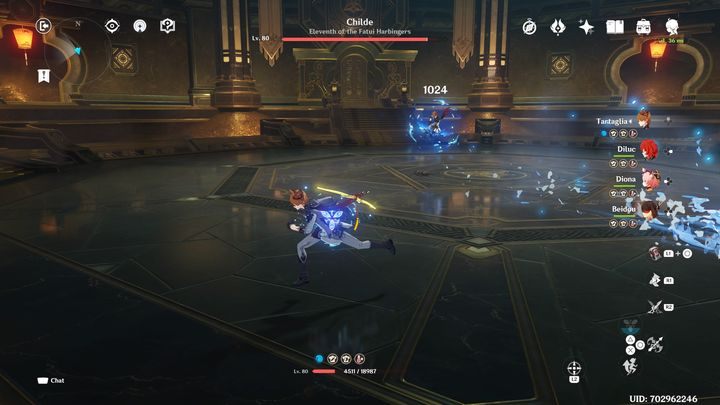 Ważne jest to, aby pamiętać, że Childe wykonuje jeden atak, chwilę odczekuje, a następnie powtarza ten sam atak - Genshin Impact: Childe - boss, jak pokonać ? - Genshin Impact - poradnik do gry