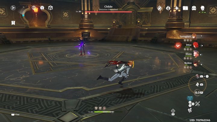 Po zbiciu jego paska zdrowia do zera, boss wywoła wybuch na środku areny i przemieni się, walcząc za pomocą elektryczności - Genshin Impact: Childe - boss, jak pokonać ? - Genshin Impact - poradnik do gry