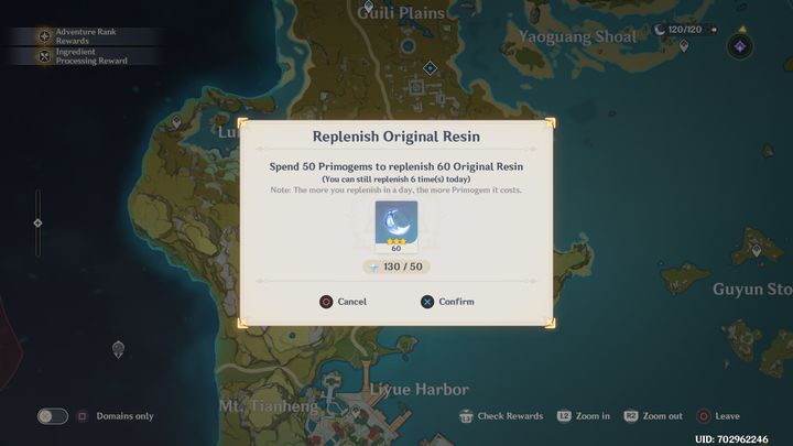 Original Resin można również odnowić za pomocą Primogems - Genshin Impact: Original Resin - Genshin Impact - poradnik do gry