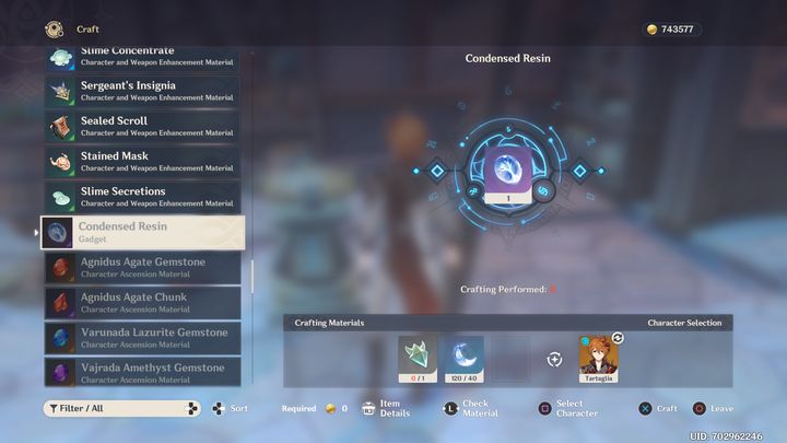 Dzięki niemu gracz może podczas wykonywania Domains lub Ley Line Outcrops, skorzystać z Condensed Resin, aby zdobyć dwa razy większy loot w grze - Genshin Impact: Condensed Resin - czym jest? - Genshin Impact - poradnik do gry