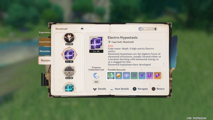 Kolejną opcją, która pozwoli ci zdobyć dużą ilość Adventure EXP, jest pokonywanie bossów ze statusem Elite lub Weekly - Genshin Impact: Adventure Rank - jak farmić? - Genshin Impact - poradnik do gry