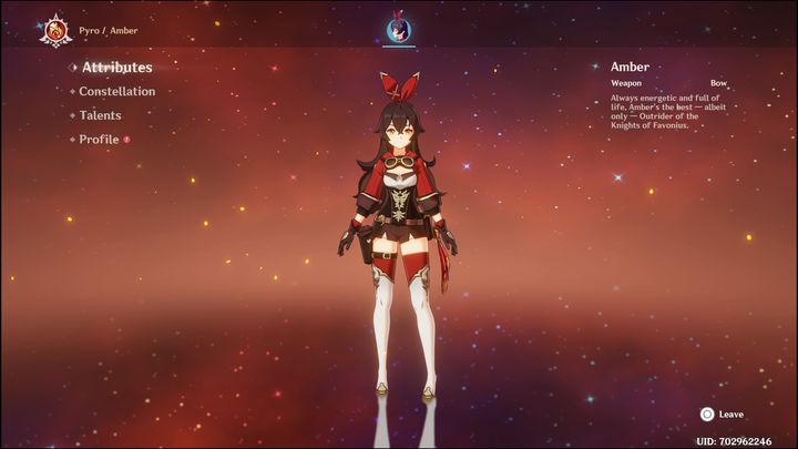 Amber to czterogwiazdkowa postać, którą otrzymacie za darmo już na samym początku rozgrywki - Genshin Impact: Amber - najlepsze buildy (Pyro) - Genshin Impact - poradnik do gry