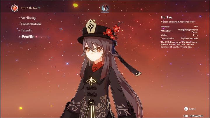 Deathmatch z kolei poza bazowym ATK wzmacnia CRIT Rate - Genshin Impact: Hu Tao - najlepsze buildy (Pyro) - Genshin Impact - poradnik do gry