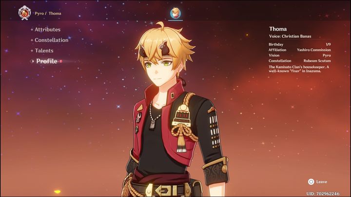 W przypadku broni, dla Thoma pod Supporta, warto zainwestować w Skyward Spine, jeśli tylko jesteście w posiadaniu tejże broni - Genshin Impact: Thoma - najlepsze buildy (Pyro) - Genshin Impact - poradnik do gry