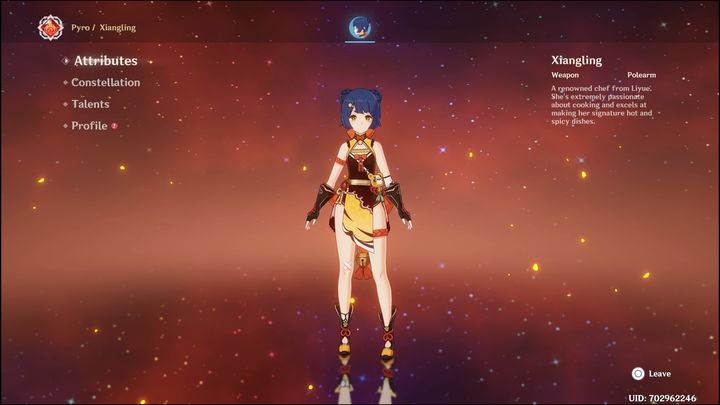 Xiangling to czterogwiazdkowa postać, jedna z dwóch postaci, którą otrzymacie za darmo (musicie zdobyć 20 AR oraz ukończyć Floor 3, Chamber 3 w Spiral Abyss) - Genshin Impact: Xiangling - najlepsze buildy (Pyro) - Genshin Impact - poradnik do gry