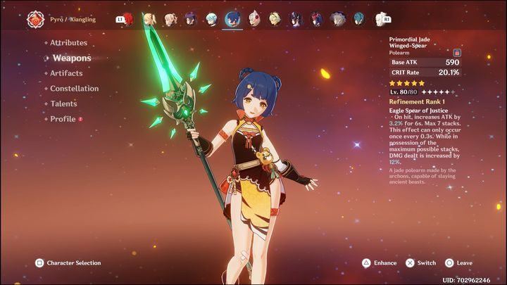 Deathmatch to kolejna propozycja broni dla Xiangling - Genshin Impact: Xiangling - najlepsze buildy (Pyro) - Genshin Impact - poradnik do gry