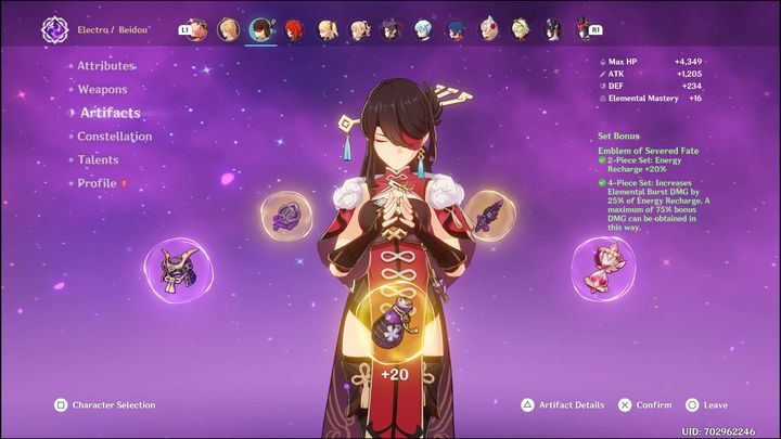 W przypadku broni, Beidou ma szeroki wachlarz możliwości, gdyż bardzo dużo broni typu Claymore pasuje do niej - Genshin Impact: Beidou - najlepsze buildy (Electro) - Genshin Impact - poradnik do gry