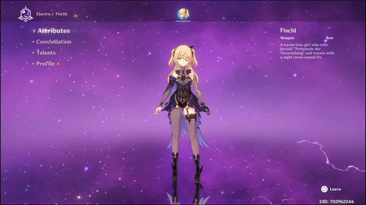 Fischl to czterogwiazdkowa postać Electro, która walczy za pomocą łuku - Genshin Impact: Fischl - najlepsze buildy (Electro) - Genshin Impact - poradnik do gry