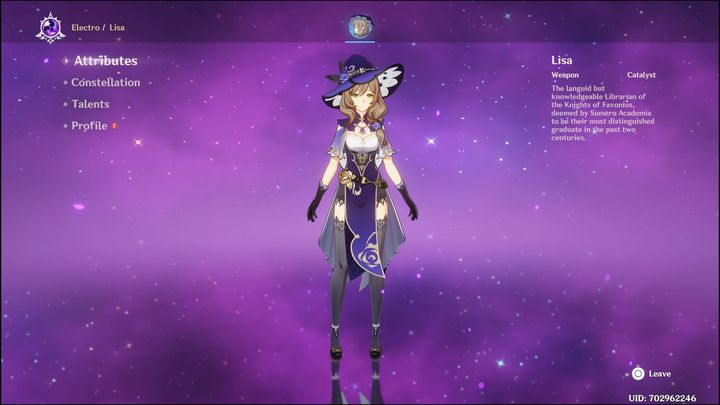 Lisa to postać czterogwiazdkowa, ponadto darmowa, otrzymacie ją po skończeniu samouczka wprowadzającego do gry - Genshin Impact: Lisa - najlepsze buildy (Electro) - Genshin Impact - poradnik do gry