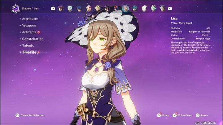 W przypadku broni, najlepszym wyborem będzie pięciogwiazdkowa broń, Skyward Atlas, zwłaszcza, jeśli z łatwością wyprowadzać będziecie ataki, powodujące reakcje takie jak Electro-Charged, Superconduct czy Overloaded - Genshin Impact: Lisa - najlepsze buildy (Electro) - Genshin Impact - poradnik do gry