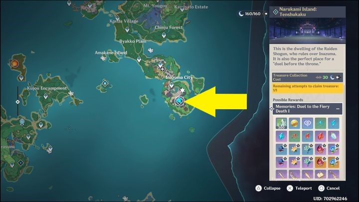 La Signora znajduje się w krainie Inazuma, a dokładniej na wyspie Inazuma City - Genshin Impact: La Signora - boss, jak pokonać? - Genshin Impact - poradnik do gry