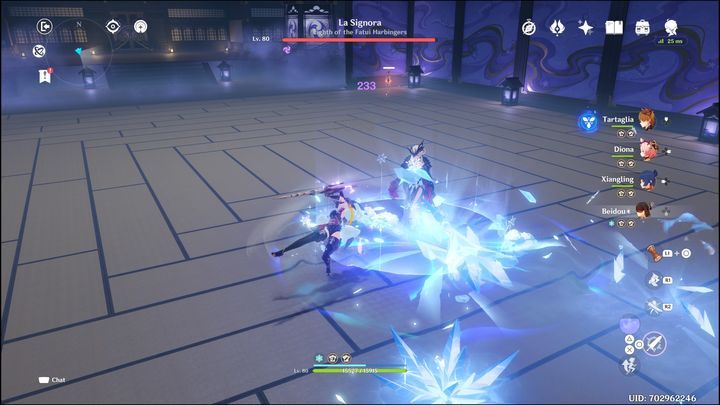 Na samym etapie przygotowań do walki, powinniście wybrać postacie, które dobrze radzą sobie z ogniem i lodem - Genshin Impact: La Signora - boss, jak pokonać? - Genshin Impact - poradnik do gry