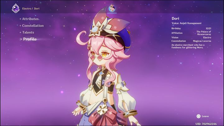 Opcjonalną bronią powinien zostać pięciogwiazdkowy Claymore Wolfs Gravestone - Genshin Impact: Dori - najlepsze buildy (Electro) - Genshin Impact - poradnik do gry