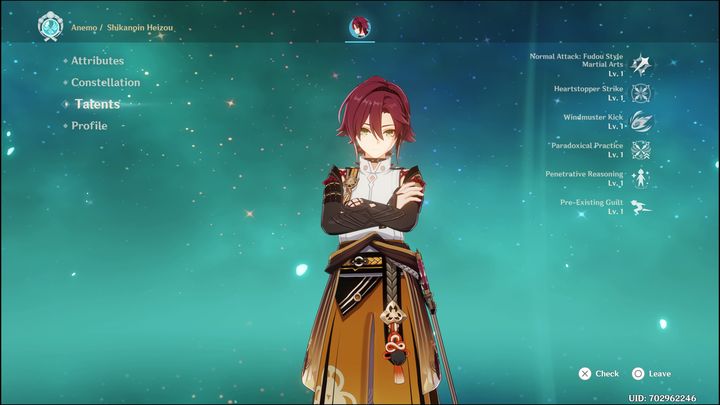 Pierwszą bronią godną polecenia dla Heizou będzie pięciogwiazdkowy Catalyst, Skyward Atlas - Genshin Impact: Shikanoin Heizou - najlepsze buildy (Anemo) - Genshin Impact - poradnik do gry