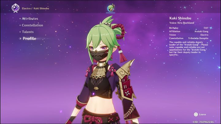 Tak jak w poprzednim przypadku, tak i tutaj najlepszą bronią dla Kuki Shinobu będzie miecz Freedom Sworn - Genshin Impact: Kuki Shinobu - najlepsze buildy (Electro) - Genshin Impact - poradnik do gry