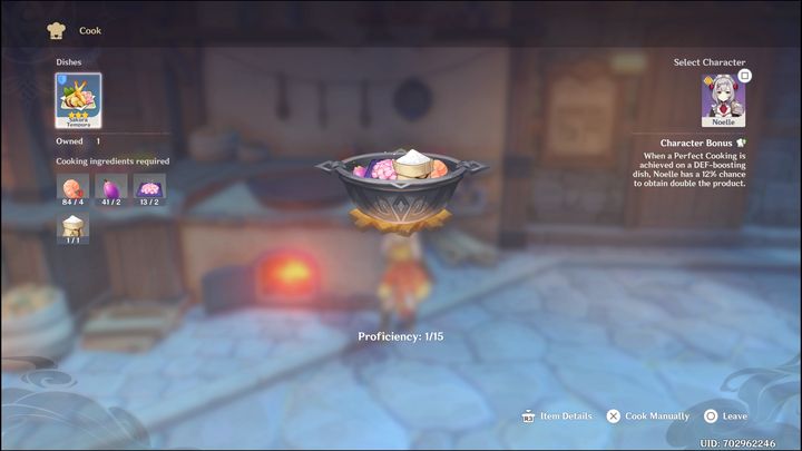 Dzięki gotowaniu nie tylko możecie odnawiać o wiele wyższe wartości zdrowia, ale też wiele z posiłków oferuje unikalne efekty, jak np - Genshin Impact: Porady na start - lista - Genshin Impact - poradnik do gry