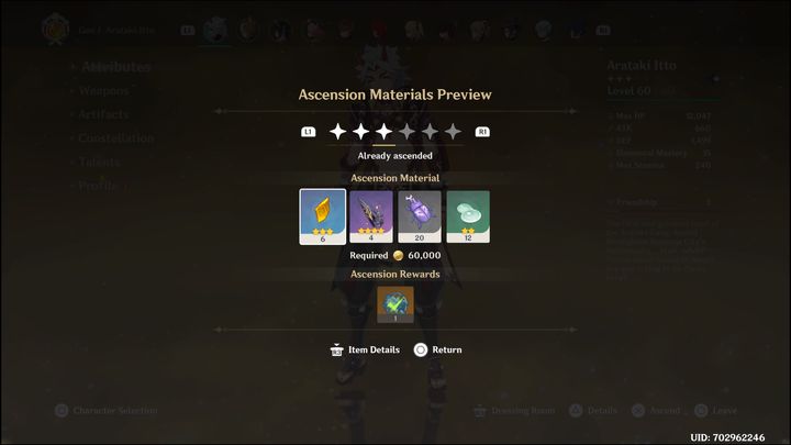 Podczas ulepszania postaci, musicie przejść każdy kolejny pułap, do czego potrzebne są materiały - Genshin Impact: Porady dla zaawansowanych - lista - Genshin Impact - poradnik do gry