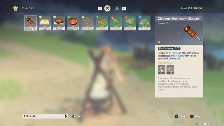 W Genshin Impact możesz stworzyć różne dania ze składników, dania te dają ci różne benefity - Genshin Impact: Gotowanie - Genshin Impact - poradnik do gry