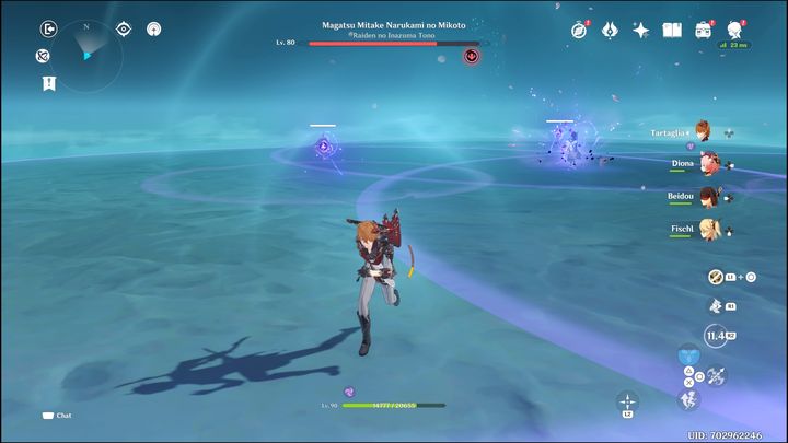 Czasem może również ona skorzystać z ruchu, który tworzy 4 klony Raiden Shogun - Genshin Impact: Raiden Shogun - boss, jak pokonać? - Genshin Impact - poradnik do gry