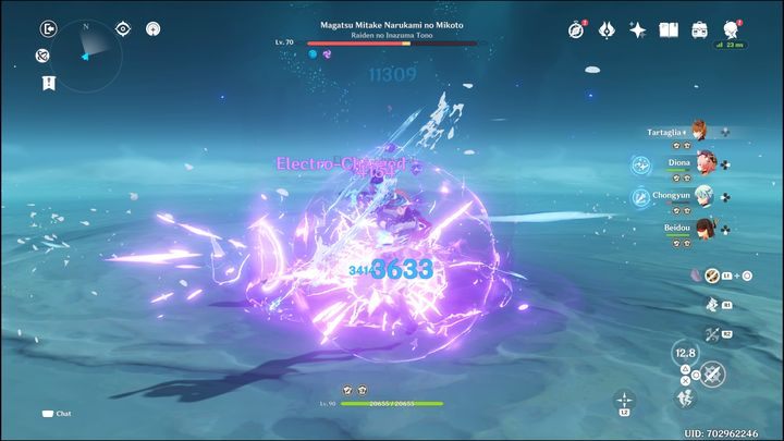 Jeśli uda Wam się zniszczyć Electro tarczę Raiden w jej prawdziwej formie, czym prędzej do niej podejdźcie i zacznijcie ją atakować wszystkim co macie, najlepiej korzystając z Elemental Burst i Elemental Skill - Genshin Impact: Raiden Shogun - boss, jak pokonać? - Genshin Impact - poradnik do gry