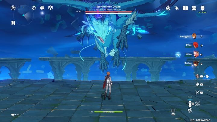 Aby pokonać bossa, początkowo powinniście unikać wszystkich jego ataków - Genshin Impact: Stormterror Dvalin - boss, jak pokonać ? - Genshin Impact - poradnik do gry