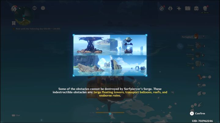 Wchodząc po kolei w każde nowe wyzwanie, zostaniecie przekierowani do mapy oraz do punktu, w który musicie się udać, aby rozpocząć nowe wyzwanie i zgarnąć kolejne nagrody - Genshin Impact: Summertime Odyssey - event, solucja, opis przejścia - Genshin Impact - poradnik do gry