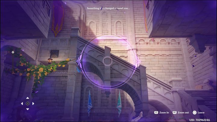 Aby przechodzić dalej, do kolejnych części zamku, musicie korzystać z mechanizmów, które działają jak kamera - Genshin Impact: Summertime Odyssey - event, solucja, opis przejścia - Genshin Impact - poradnik do gry