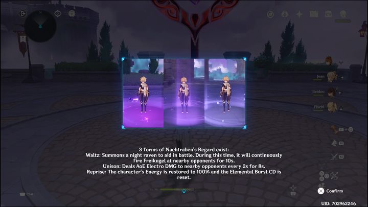 Najciemniejszy fioletowy okrąg przyzwie Oza do pomocy, który atakować będzie innych wrogów - Genshin Impact: Summertime Odyssey - event, solucja, opis przejścia - Genshin Impact - poradnik do gry