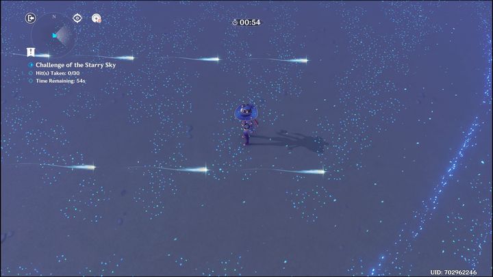 Po wejściu do portalu wodnego, Waszym zadaniem będzie unikanie gwiazd za pomocą Mony - Genshin Impact: Summertime Odyssey - event, solucja, opis przejścia - Genshin Impact - poradnik do gry