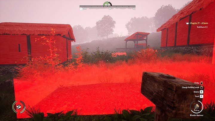 Obiekty, które możesz zniszczyć zostaną podświetlone na czerwono - Medieval Dynasty: Pole - jak usunąć? - Medieval Dynasty - poradnik do gry