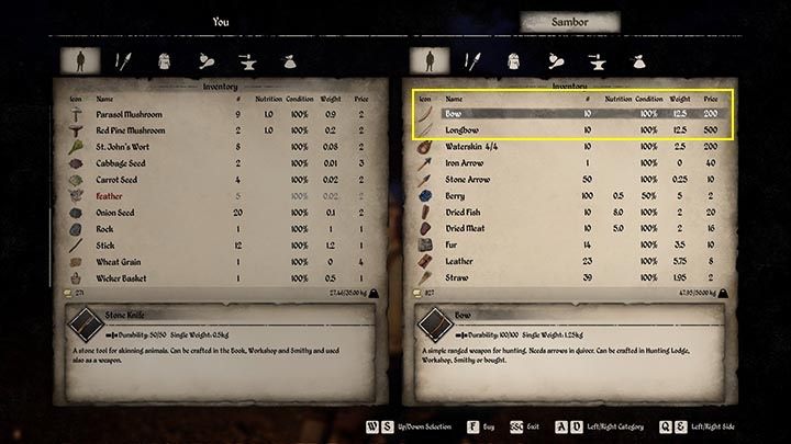 Za najtańszy łuk trzeba zapłacić 200 sztuk złota - Medieval Dynasty: Łuk - jak zdobyć? - Medieval Dynasty - poradnik do gry