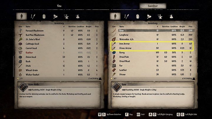 Podobnie jak łuk, strzały możesz kupić od myśliwego Sambora - Medieval Dynasty: Strzały do łuku - jak zdobyć? - Medieval Dynasty - poradnik do gry
