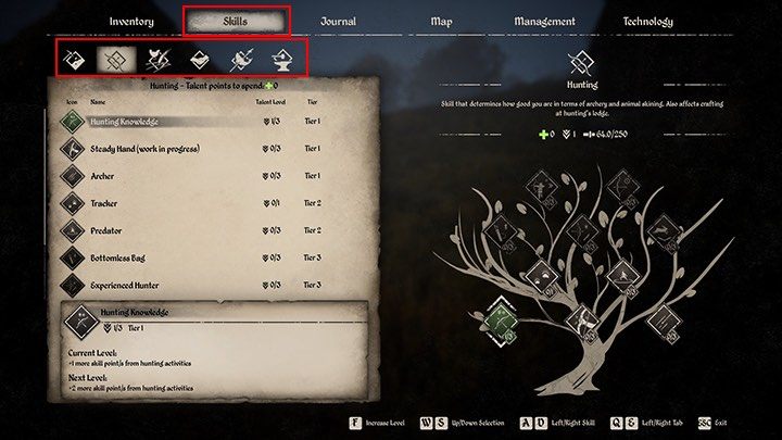 Umiejętności (Skills) w Medieval Dynasty rozwijane są poprzez wykonywanie konkretnych czynności, np - Medieval Dynasty: Rozwój postaci - Medieval Dynasty - poradnik do gry