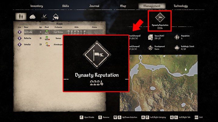 Punkty Reputacji Dynastii (Dynasty Reputation) określają Twój status społeczny i popularność - Medieval Dynasty: Reputacja i aprobata - Medieval Dynasty - poradnik do gry