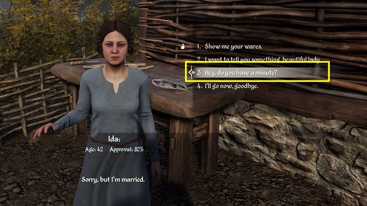 Poziom aprobaty zwiększa się lub zmniejsza podczas niezobowiązującej wymiany zdań z nimi, czyli niemającej żadnego związku ze zlecanymi questami - Medieval Dynasty: Reputacja i aprobata - Medieval Dynasty - poradnik do gry