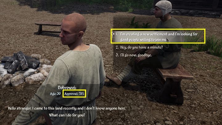 Rekrutować możesz bezdomne postacie rozsiane po innych osadach - Medieval Dynasty: Własna osada - Medieval Dynasty - poradnik do gry