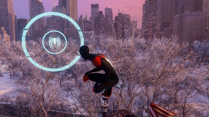 W tej dzielnicy znajdziesz wyzwanie poruszania się 3 - Spider-Man Miles Morales: Central Park - mapa, znajdźki, lokacje - Spider-Man Miles Morales - poradnik, solucja