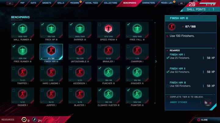 Testy znajdziesz w 8 zakładce po wciśnięciu touchpada - Spider-Man Miles Morales: Testy - Spider-Man Miles Morales - poradnik, solucja