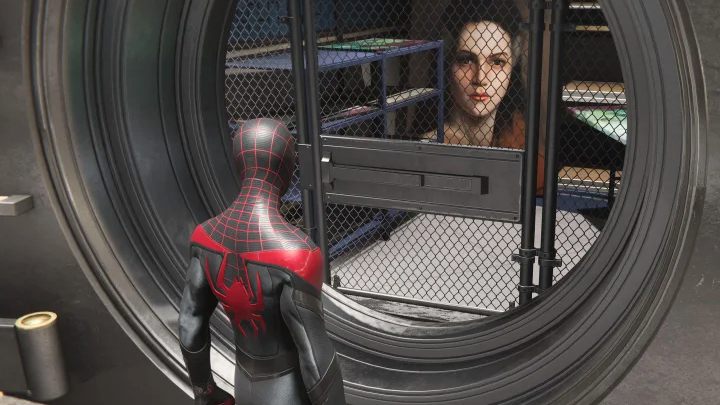 W trakcie wykonywania 11 misji głównej, Potajemnie w Undergroundzie (Underground Undercover), Miles infiltruje starą wieżę Fiska - Spider-Man Miles Morales: Easter eggi - Spider-Man Miles Morales - poradnik, solucja