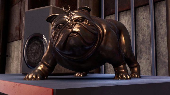 Posąg buldoga można znaleźć w jednej z kryjówek Undergroundu - Spider-Man Miles Morales: Easter eggi - Spider-Man Miles Morales - poradnik, solucja