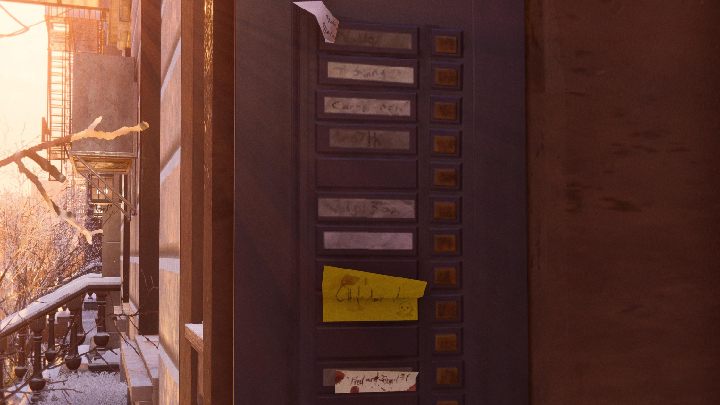 Jeśli wrócisz pod blok Milesa i wejdziesz w tryb fotograficzny, przyjrzyj się bliżej nazwiskom na domofonie - Spider-Man Miles Morales: Easter eggi - Spider-Man Miles Morales - poradnik, solucja